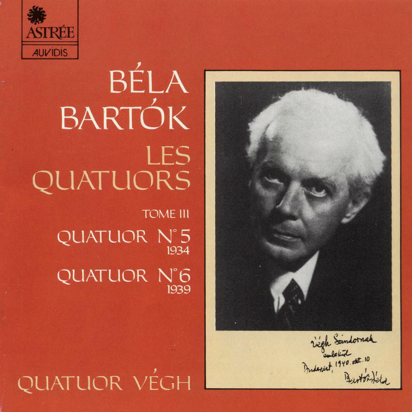 Quatuor Végh - Quatuor No. 6, Sz. 114: III. Mesto - Burletta